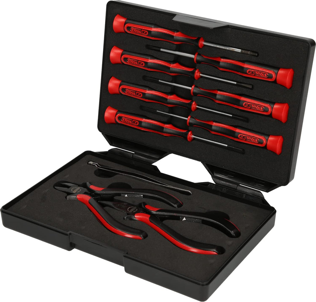 Feinmechanik-Werkzeug-Set ESD 10-teilig im Kunststoffkoffer