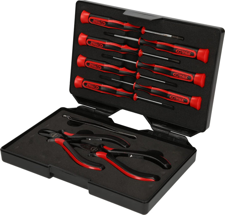 Feinmechanik-Werkzeug-Set ESD 10-teilig im Kunststoffkoffer