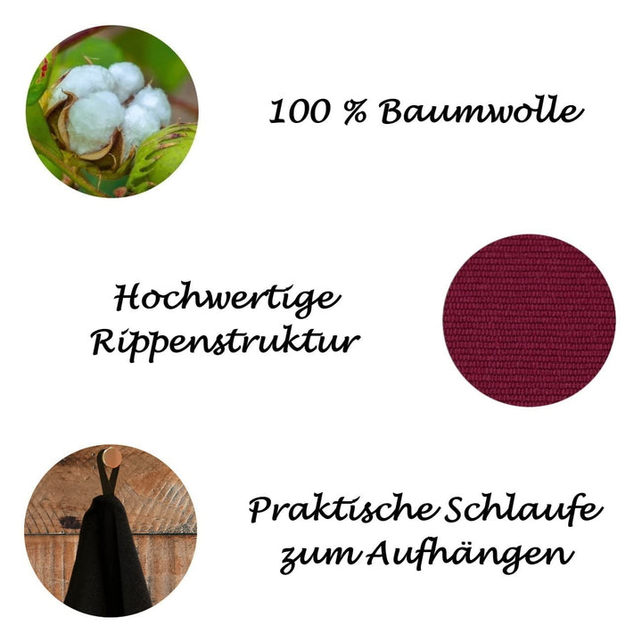 Geschirrtücher 9er-Set 100% Baumwolle 50x70 cm Gastro-Qualität - Bild 3