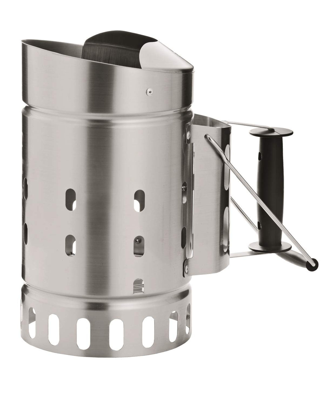 Anzündkamin Edelstahl 18/0 mit Funkenschutz für Kohlegrill