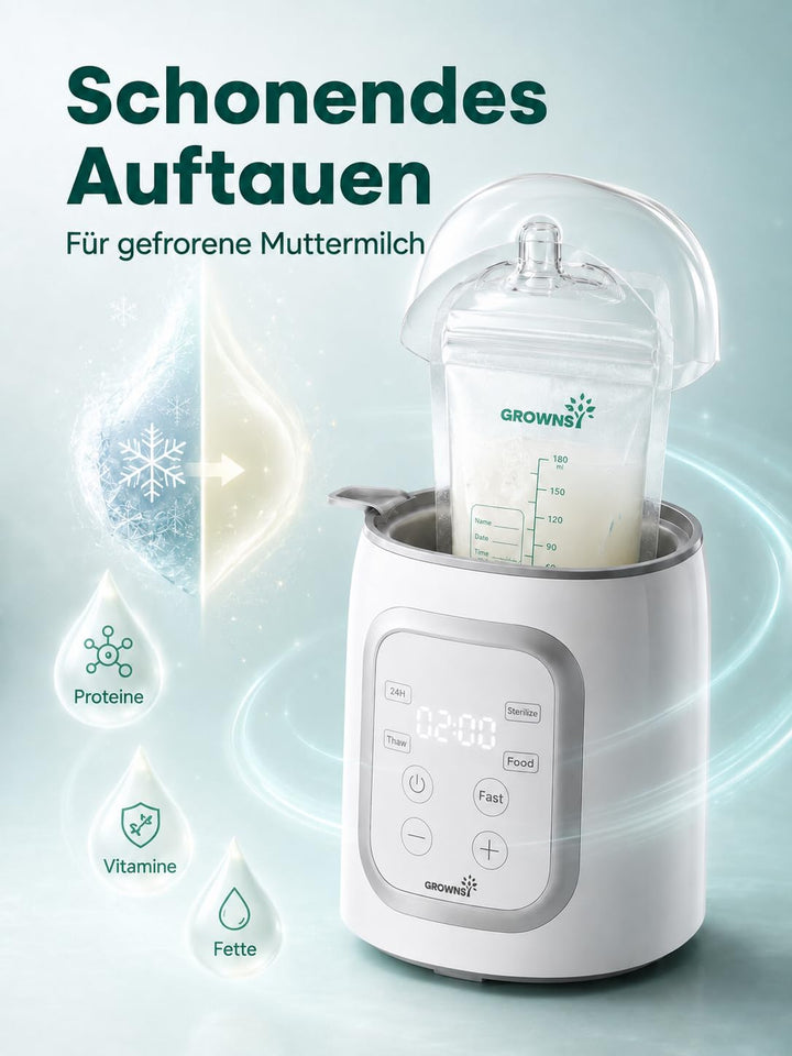 Flaschenwärmer Baby 10-in-1 mit LCD-Display und Dampffunktion - Bild 8