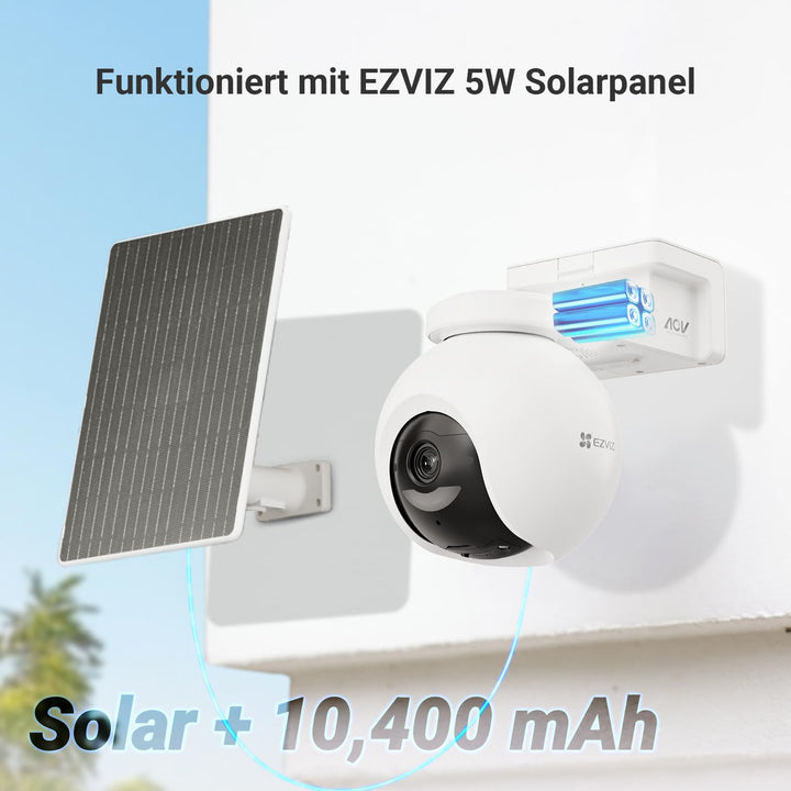 Outdoor-Überwachungskamera 4K PTZ Solar 360° mit 10400 mAh Akku - Bild 3