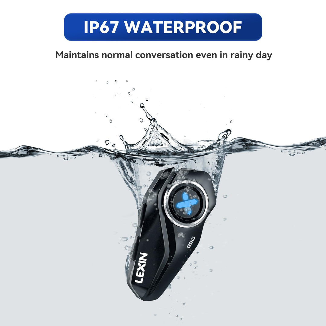 Motorrad Bluetooth Headset 6-Wege 1000m Reichweite IP67 Doppelpack - Bild 8