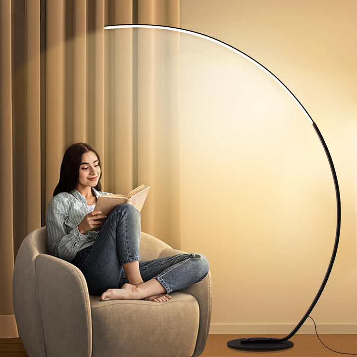 Bogenlampe LED dimmbar Schwarz 25W 165cm mit Fernbedienung - Bild 6