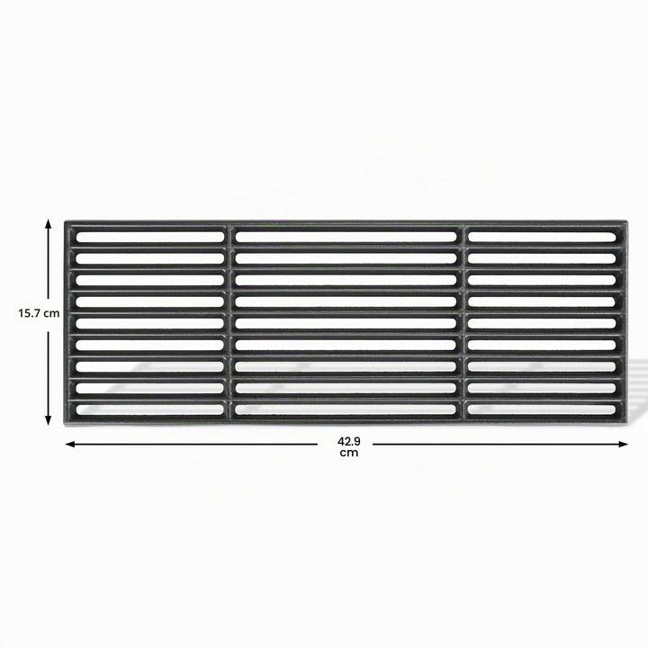 Gusseisenrost und Grillplatte 43x72,5cm fuer 4-Brenner Gasgrills - Bild 9