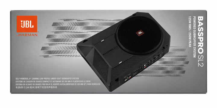 Untersitz-Subwoofer Auto 200mm 125W RMS mit Class-D-Verstärker