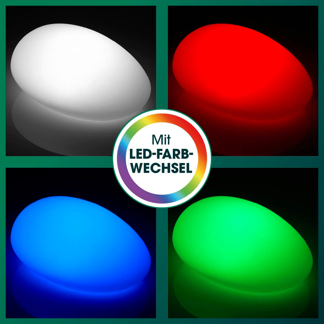 Solar Gartenleuchte Stein-Design RGB Farbwechsel IP67 mit Fernbedienung - Bild 5