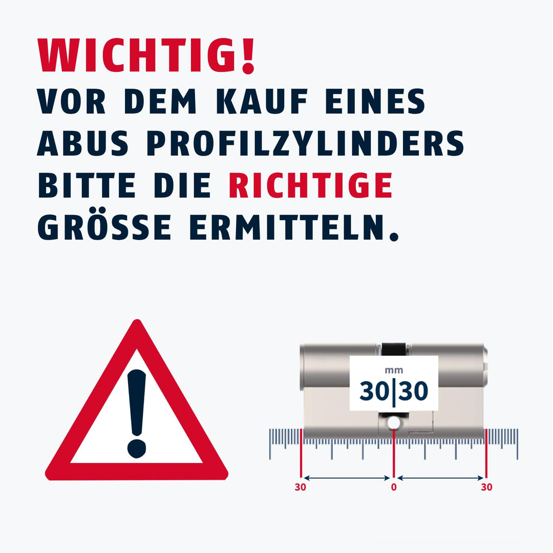 Doppelzylinder 30/60 mm Nickel mit Not- &amp; Gefahrenfunktion 5 Schlüssel - Bild 3