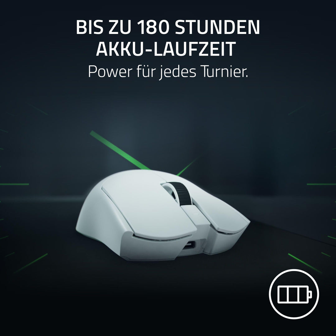 Gaming-Maus kabellos ultraleicht 50g 8kHz 50K Sensor weiss - Bild 8