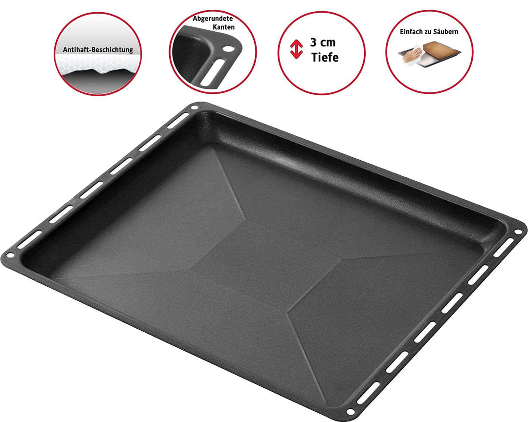 Fettpfanne Backofen emailliert 46,5 x 37,5 x 3 cm für Bosch - Bild 4