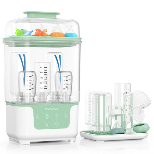 Dampfsterilisator Trockner Babyflaschen 4-in-1 fuer 6 Flaschen