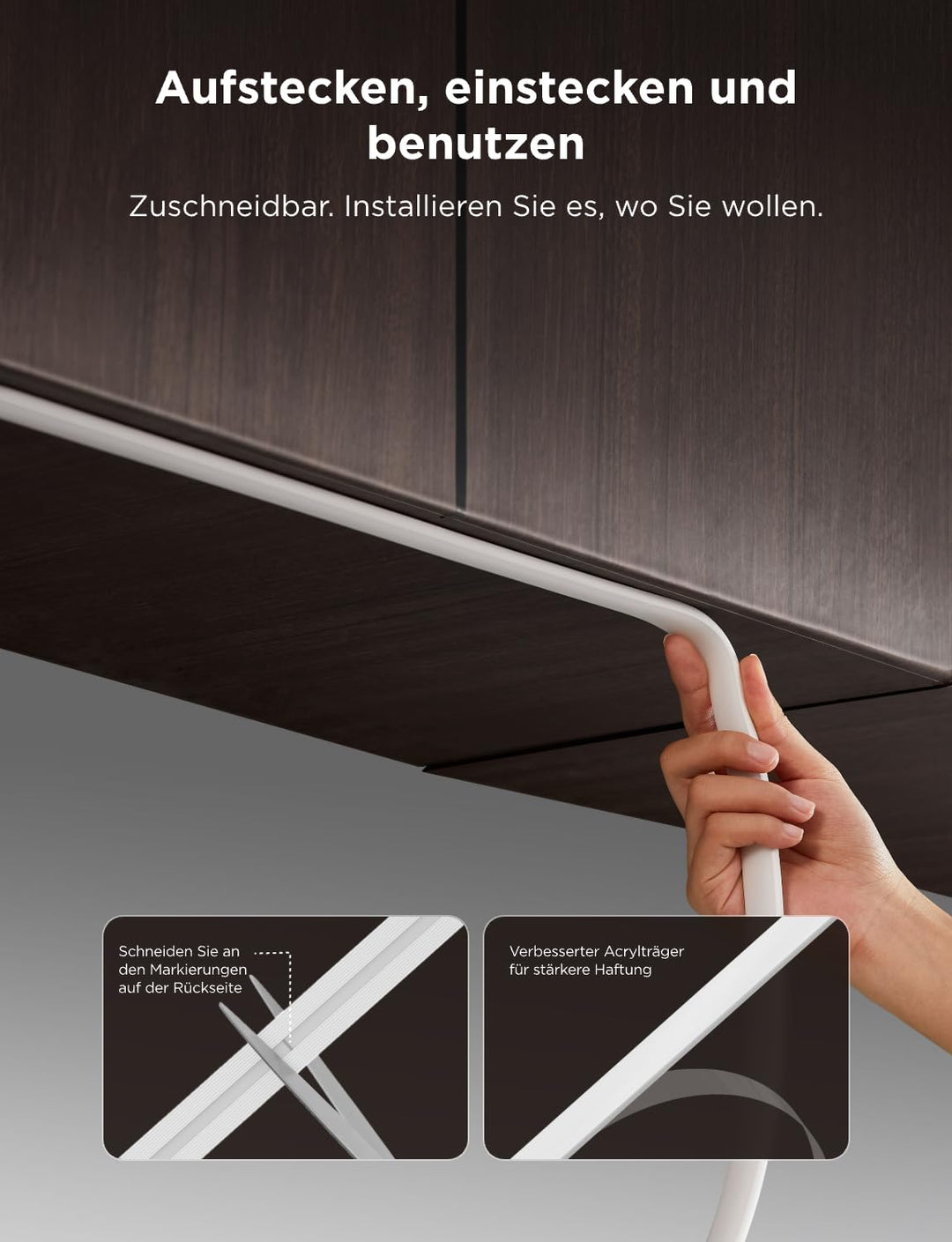 LED Strip RGBIC COB 3m mit Warmweiss 1350lm Smart Home - Bild 4