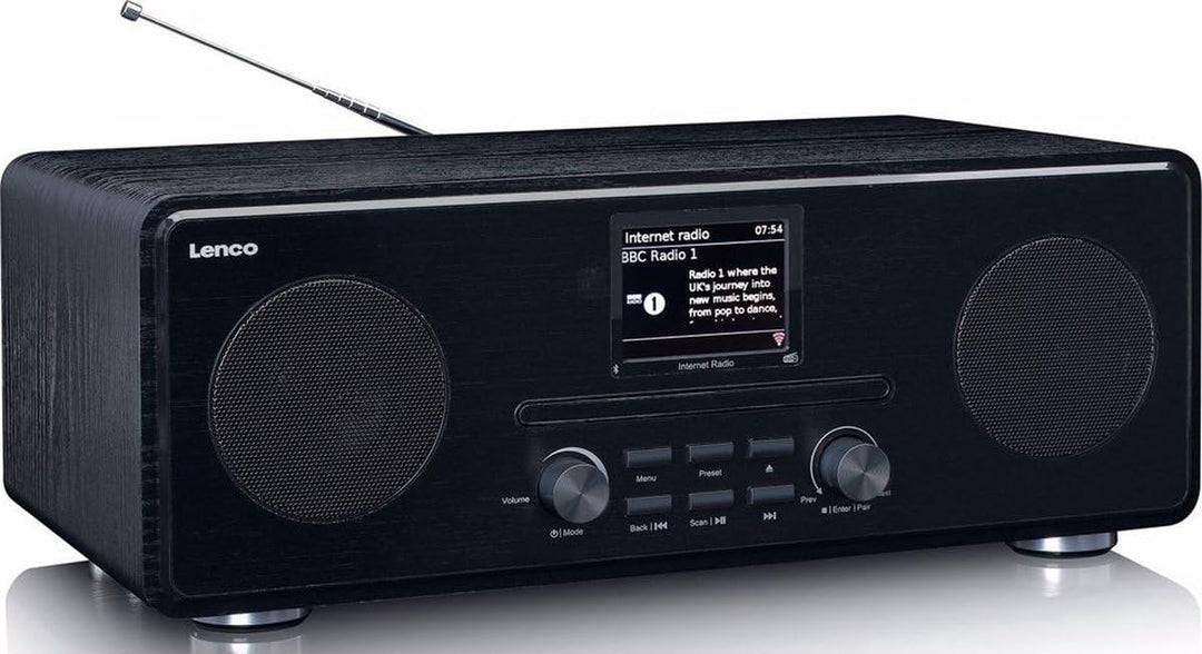 Internetradio DAB+ mit CD-Player, Bluetooth &amp; WLAN, 2x10W, Holzgehäuse - Bild 2