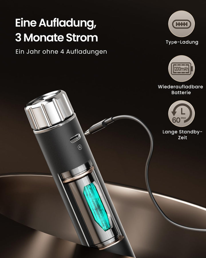 Handmilchaufschäumer Stufenlose Drehzahlregelung USB-C 2000mAh - Bild 5