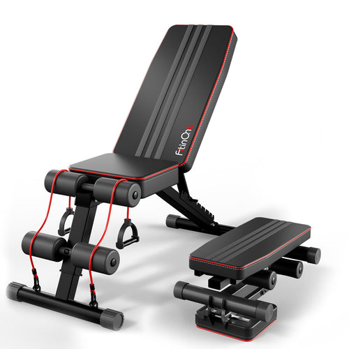 Hantelbank klappbar 6-in-1 verstellbar 300 kg Kapazität