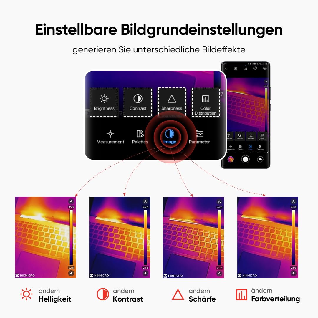Wärmebildkamera Android Smartphone 256x192 IR 25Hz Plug &amp; Play - Bild 3