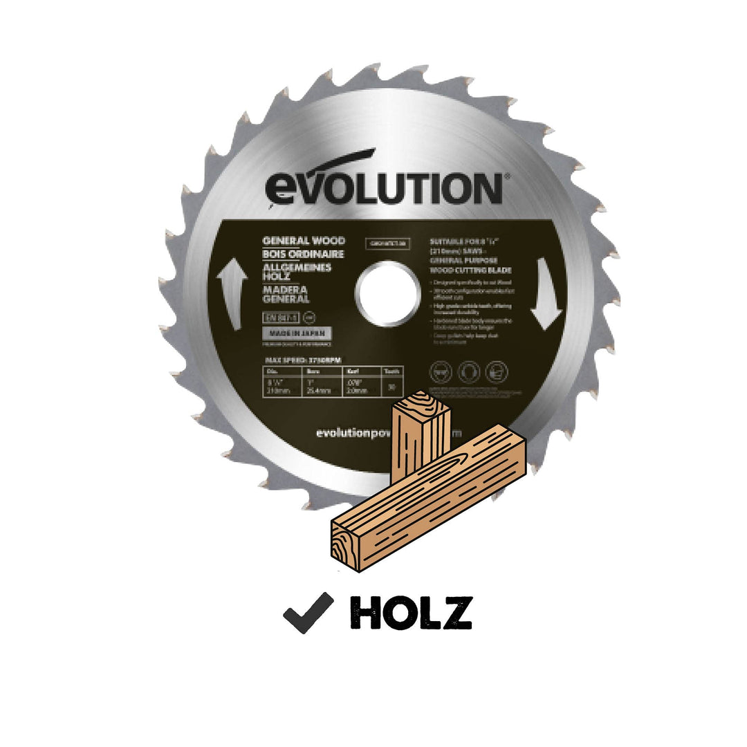 Holzsägeblatt TCT 210mm 30 Zähne für Gehrungssäge und Tischsäge - Bild 2