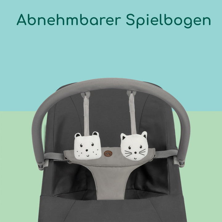Babywippe klappbar 0–2 Jahre mit Spielbogen und 3-Punkt-Gurt - Bild 5