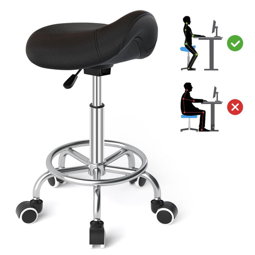 Sattelhocker Ergonomisch mit Fussstütze höhenverstellbar Büro
