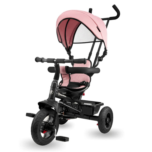 Dreirad mit Schubstange 3-in-1 mitwachsend Rosa 1-4 Jahre