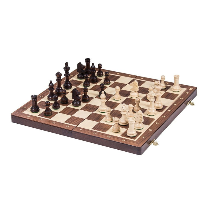 Schachspiel Holz Staunton 4 mit gewichteten Figuren Turniergrösse