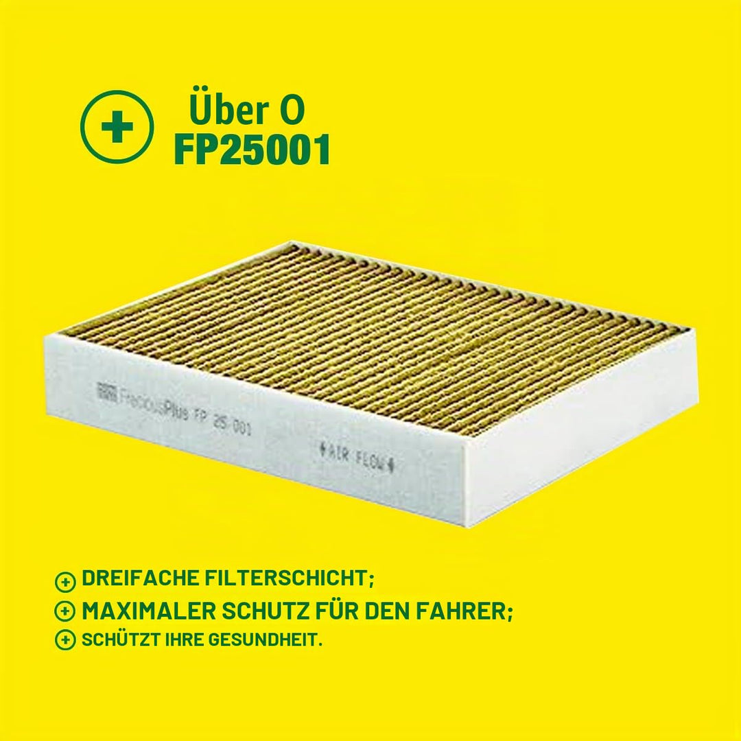 Innenraumfilter Biofunktional Drei-Lagen 248x198x41mm PKW - Bild 4