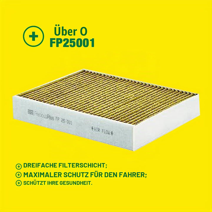 Innenraumfilter Biofunktional Drei-Lagen 248x198x41mm PKW - Bild 4