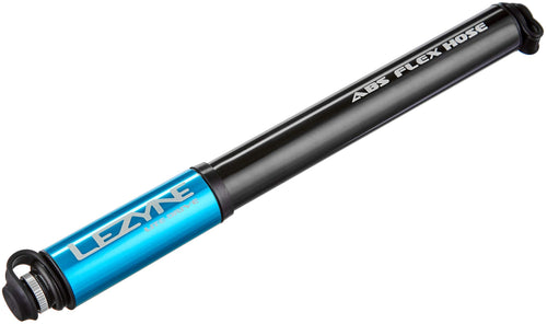 Minipumpe Aluminium Presta/Schrader 160 PSI 18 cm blau