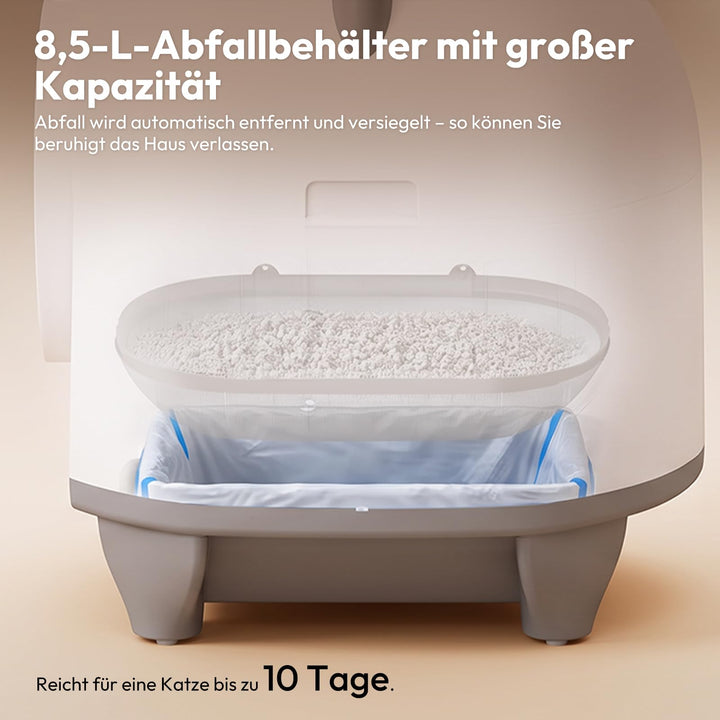 Automatisches Katzenklo 90L mit App-Steuerung und Sicherheitssensoren - Bild 4