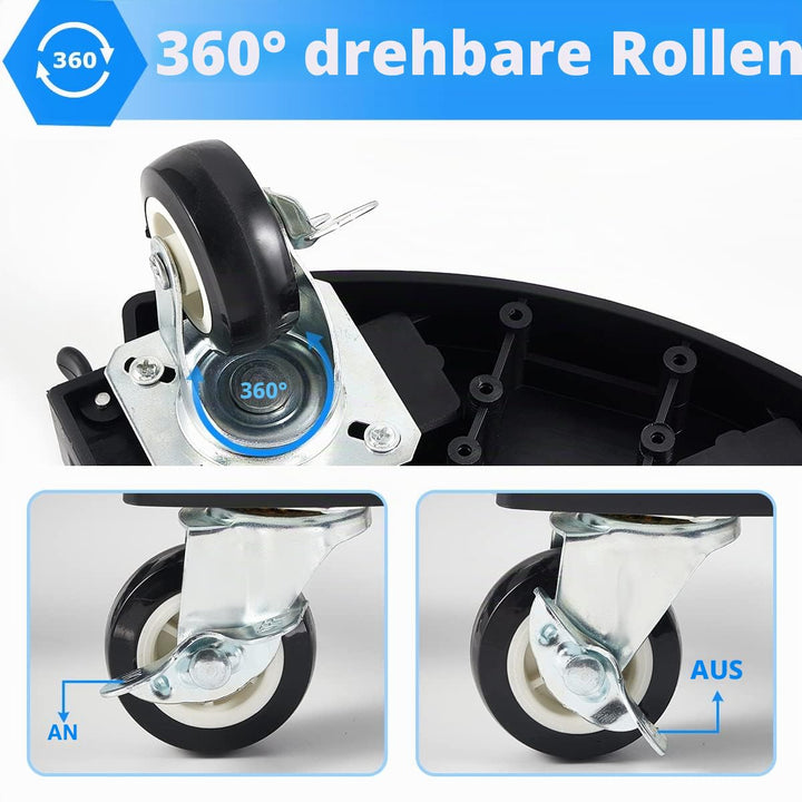 Pflanzenroller rund verstellbar 38-51cm 200kg 8 Rollen 2er-Set - Bild 3
