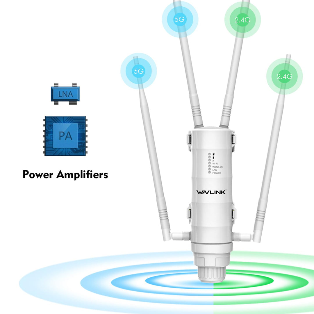 WLAN Outdoor Repeater AC1200 Mesh IP65 PoE Dualband 300m Reichweite - Bild 5