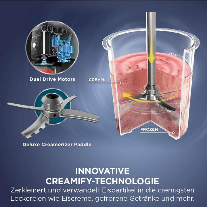 Eismaschine 10 Funktionen 2x710ml Behälter für Eis &amp; Frozen Drinks