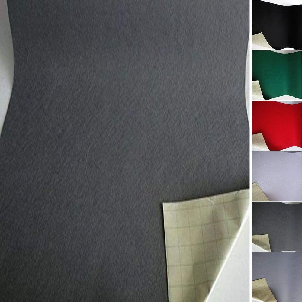 Selbstklebender Filzstoff Grau 30% Wolle Bastelfilz 50 cm breit