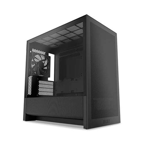 PC-Gehäuse Micro-ATX Airflow Mesh-Panels schwarz für Gaming-PCs