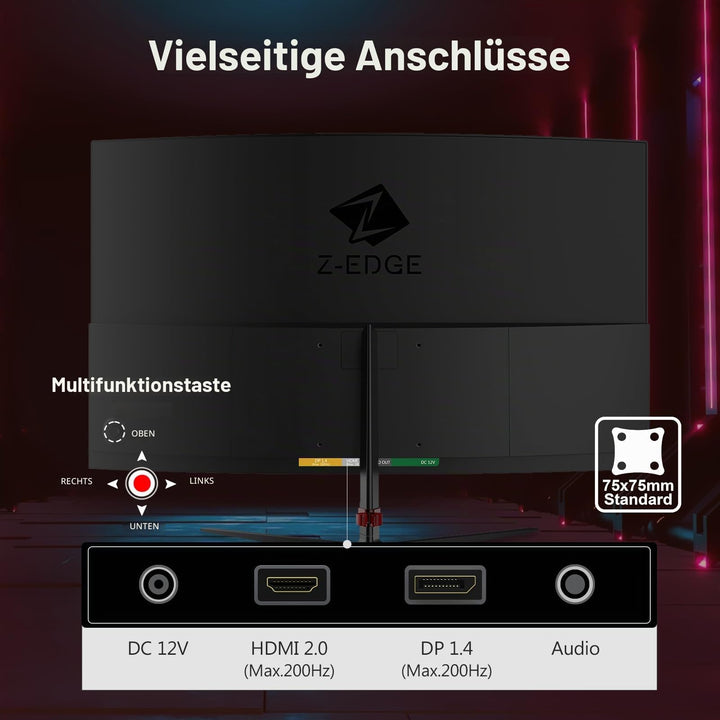 Curved Gaming Monitor 24 Zoll 200Hz 1ms VA FHD 1080p HDR10 - Bild 6