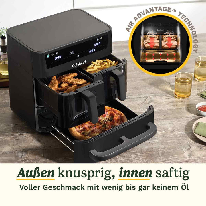 Heissluftfritteuse 3 Zonen 13,6 L PFAS-frei mit Ofen &amp; Grill - Bild 5