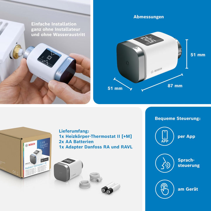 Heizkörperthermostat Smart Matter Zigbee anthrazit mit App-Steuerung - Bild 6