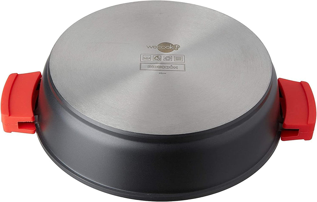 Kochtopf 28 cm Aluminiumguss Antihaftbeschichtung Induktion alle Herdarten - Bild 10