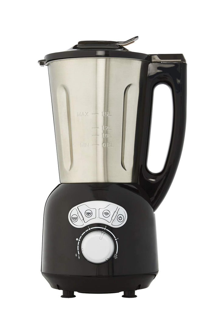 Heiz-Standmixer Edelstahl 1,5 L mit Kochfunktion für Suppen