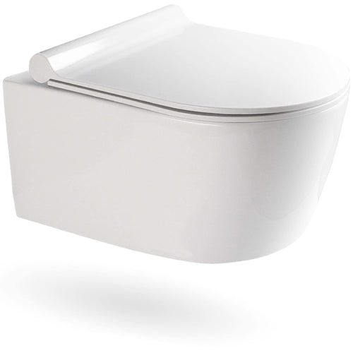 Wand-WC spülrandlos mit Nano-Beschichtung & Absenkautomatik 50x36 cm