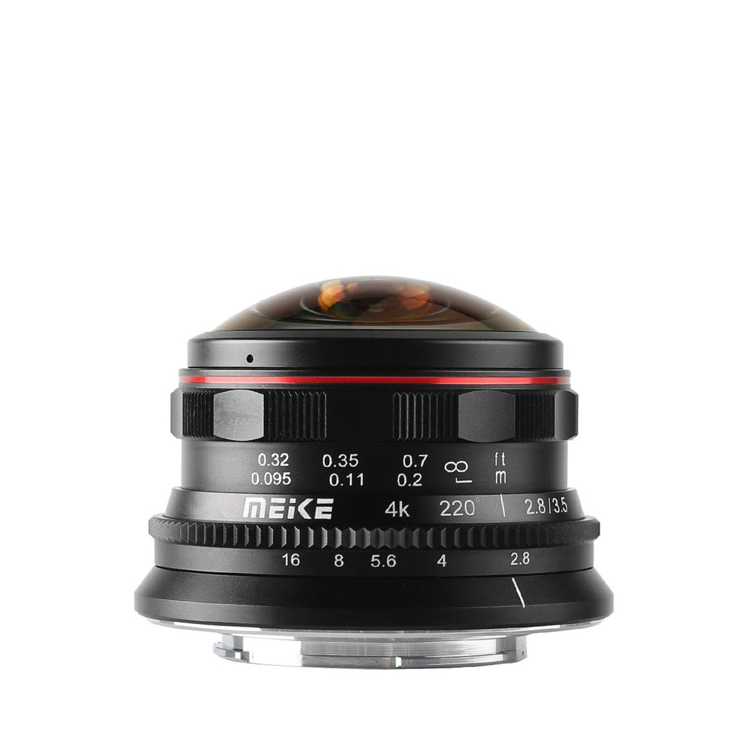 Fisheye-Objektiv 3,5mm f/2.8 220° für Micro 4/3 MFT Kameras