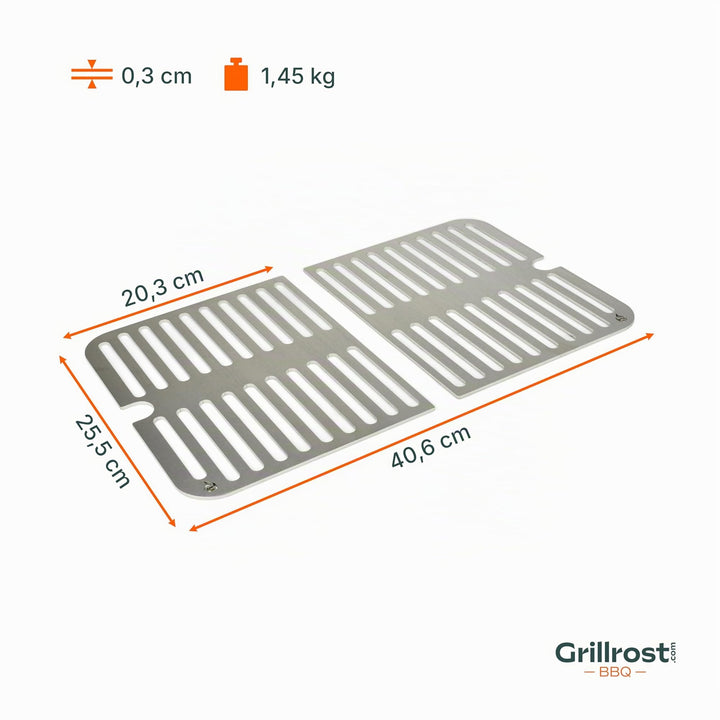 Grillrost Edelstahl für Weber Go-Anywhere spülmaschinenfest 2-teilig - Bild 5