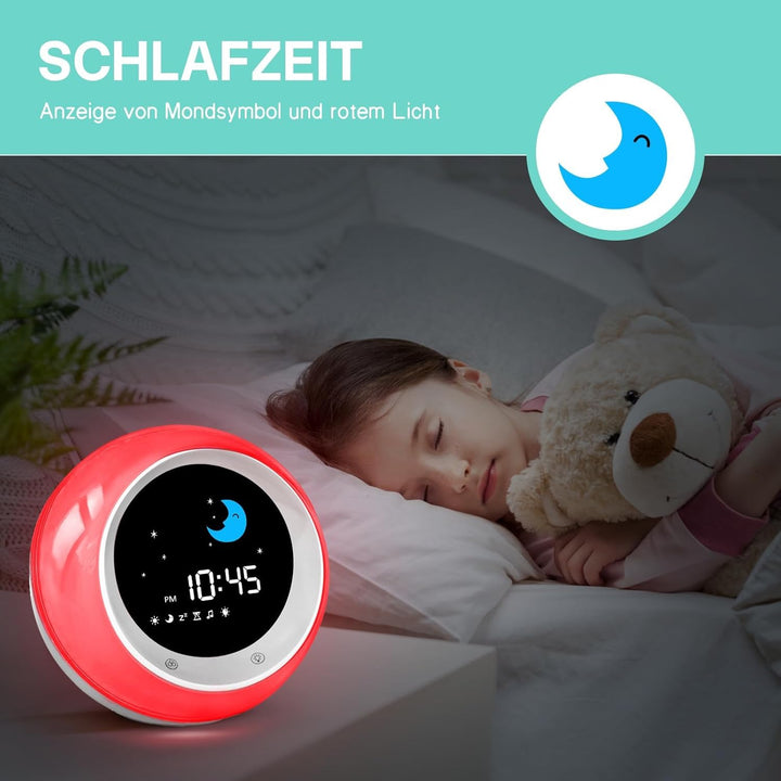 Kinderwecker Schlaftrainer mit 9 Nachtlichtern und Schlafgeräuschen - Bild 3