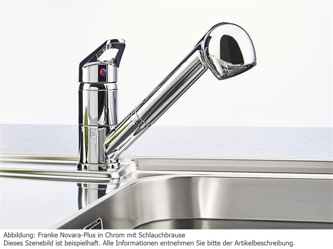 Küchenarmatur Einhebelmischer ausziehbar Steingrau 120° Schwenkbereich - Bild 3