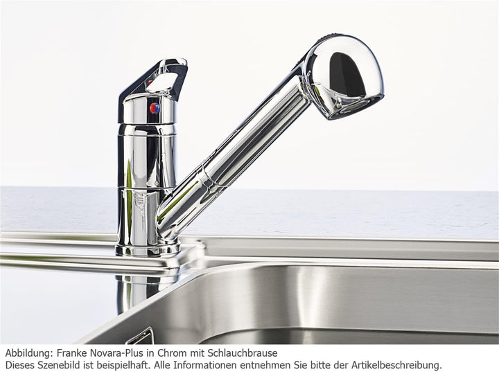 Küchenarmatur Einhebelmischer ausziehbar Steingrau 120° Schwenkbereich - Bild 3