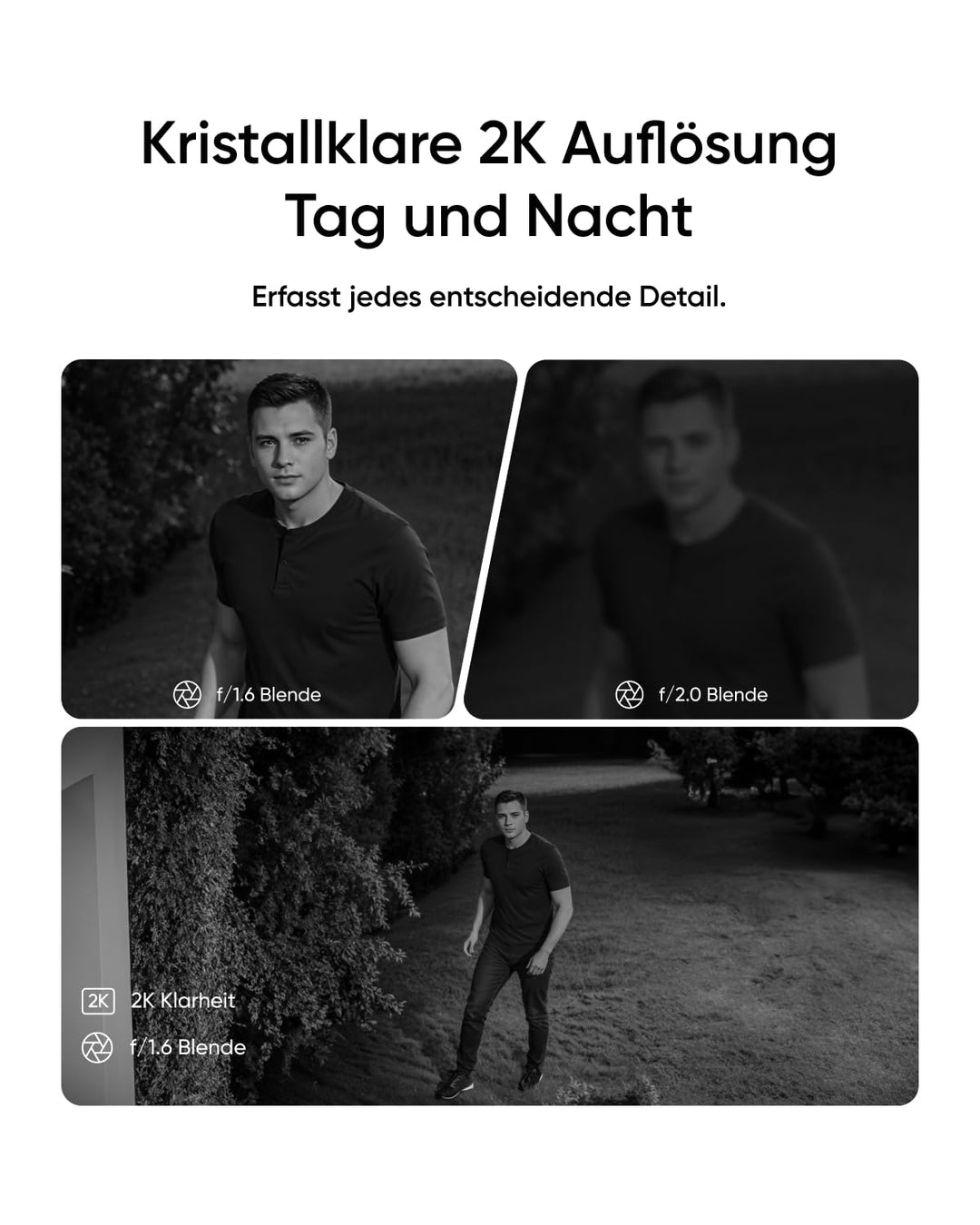 Überwachungskamera Aussen 2K 360° Solar 4er-Set mit KI-Tracking - Bild 5