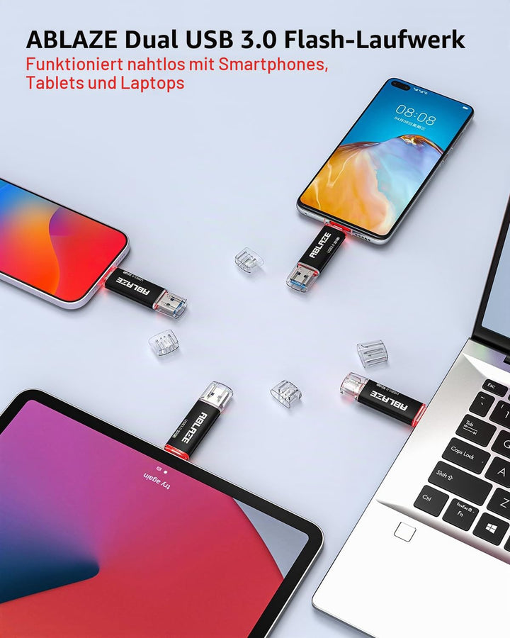 USB-Stick Dual USB-C &amp; USB-A 32 GB 5er-Pack USB 3.0 - Bild 8