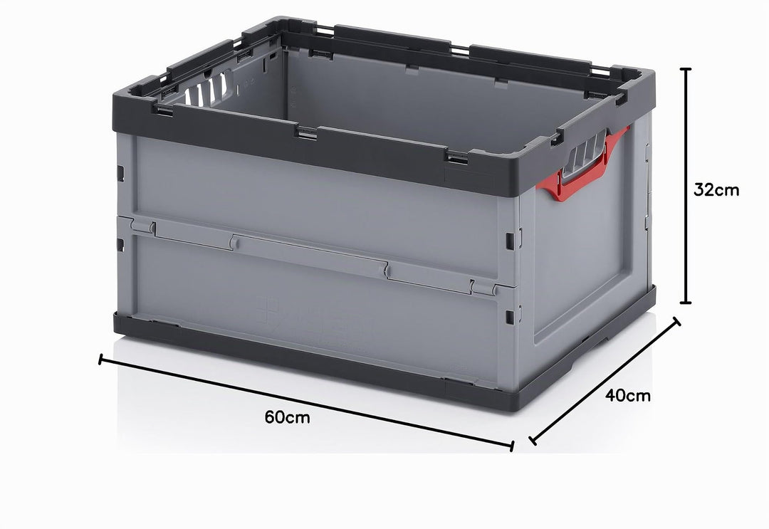 Faltbox Kunststoff 67L 60x40x32 cm klappbar stapelbar 5er Set - Bild 9