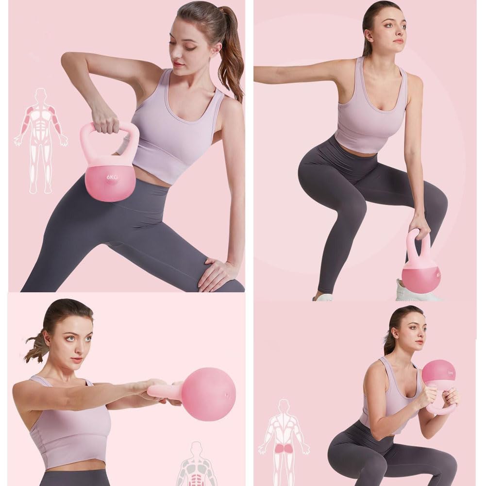 Soft Kettlebell 8 kg mit Eisensandfüllung für Heimtraining - Bild 3