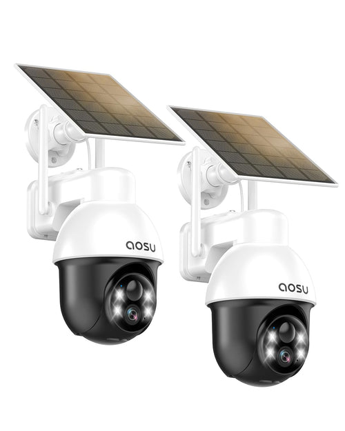 Überwachungskamera Aussen Solar Akku 2K PTZ 360° mit Farb-Nachtsicht